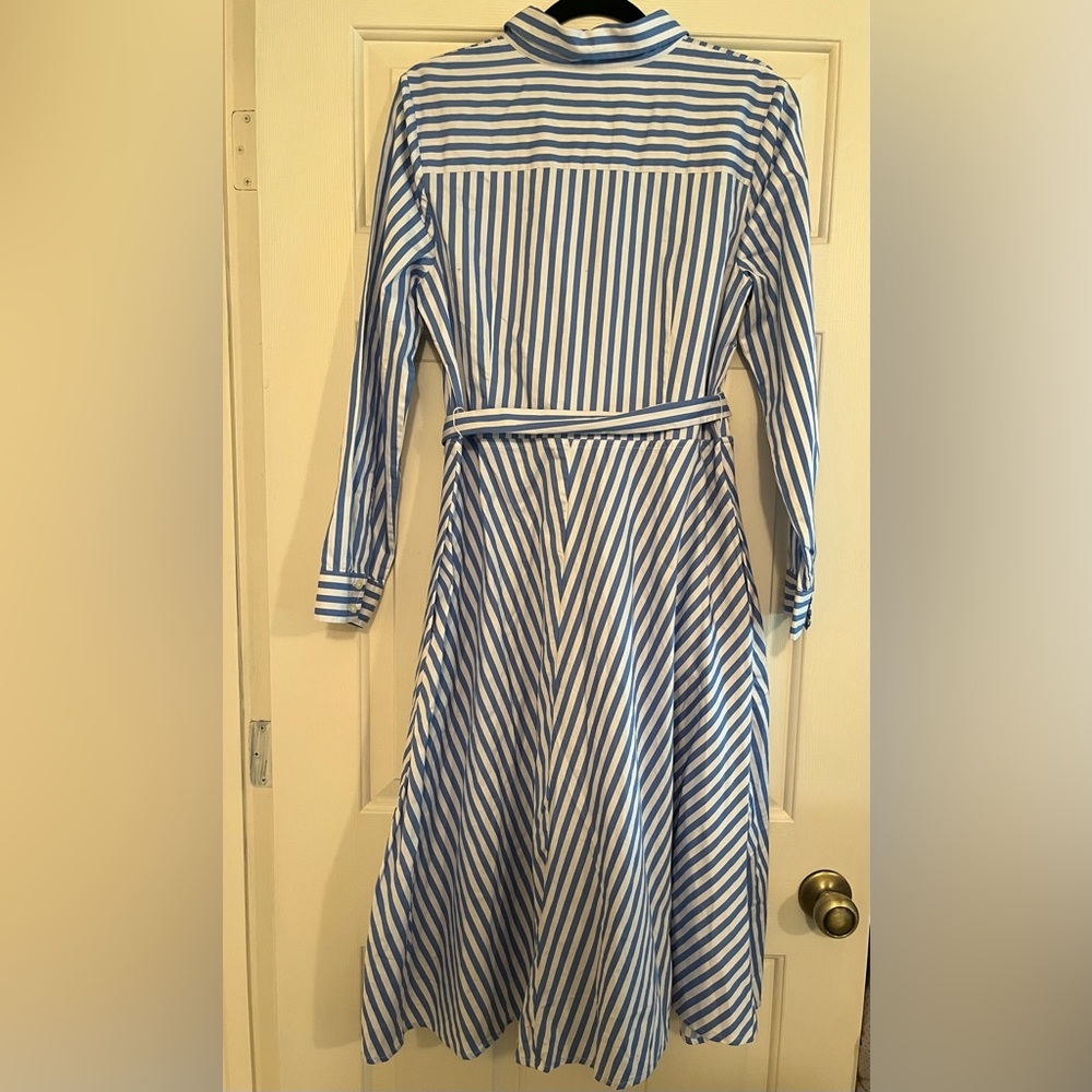 Talbots Classic Poplin Shirt Dress - Picture 2 of 6